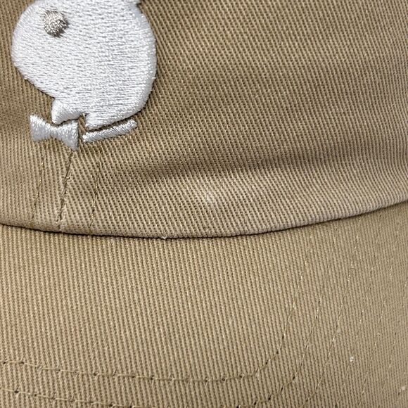 Playboy Dad Hat Baseball Cap Bunny Logo 47 Brand 6 Panel Strapback Beige - Picture 6 of 10
